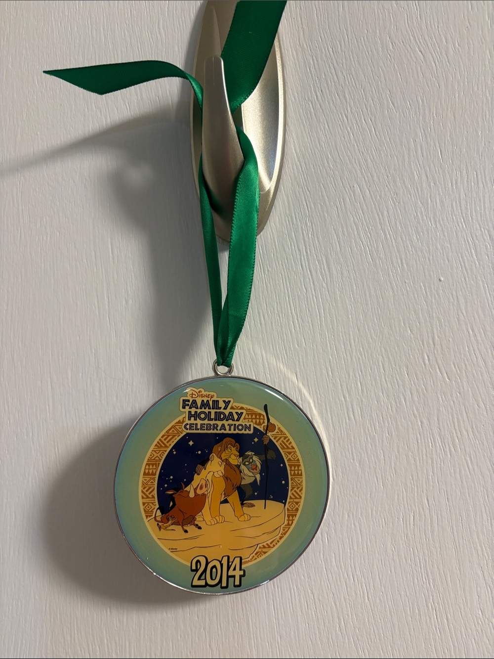 Disney Lion King 2014 Ornament with Green Ribbon